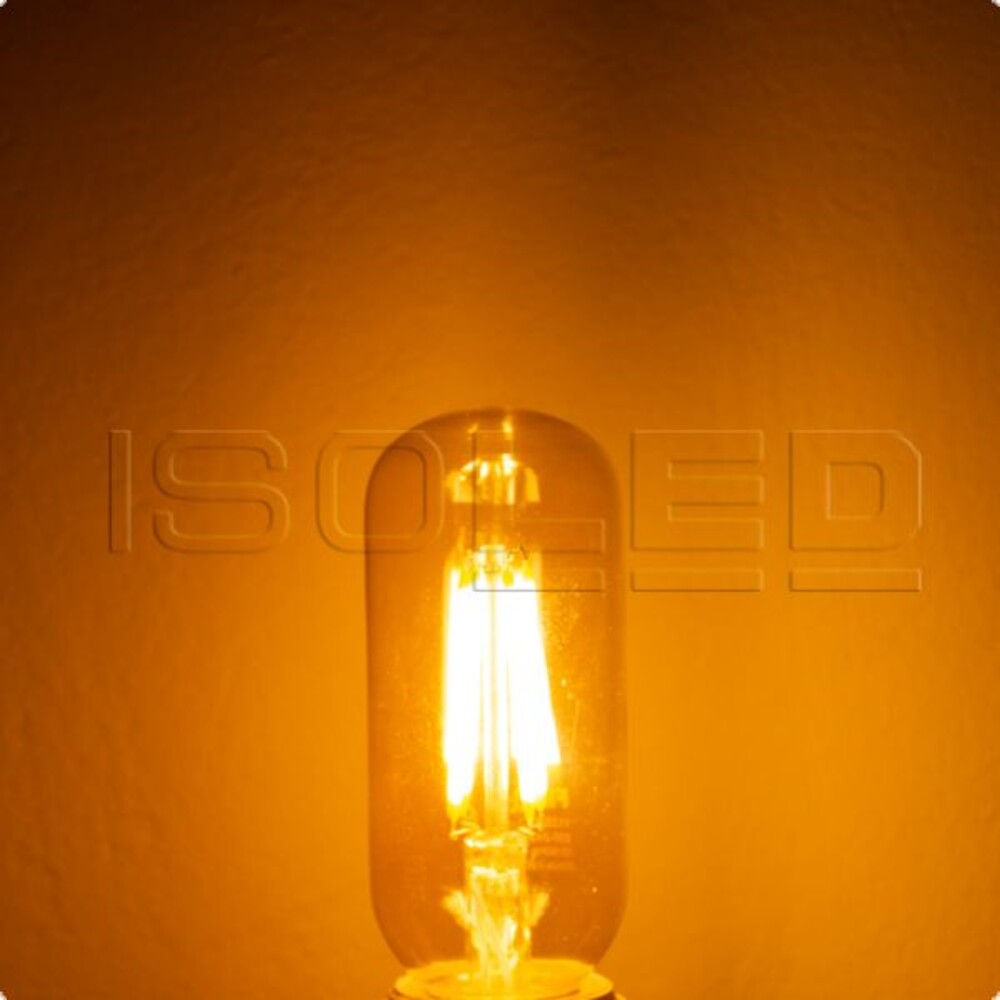 Ein dimmbares ultrawarmweißes Filament Leuchtmittel von Isoled
