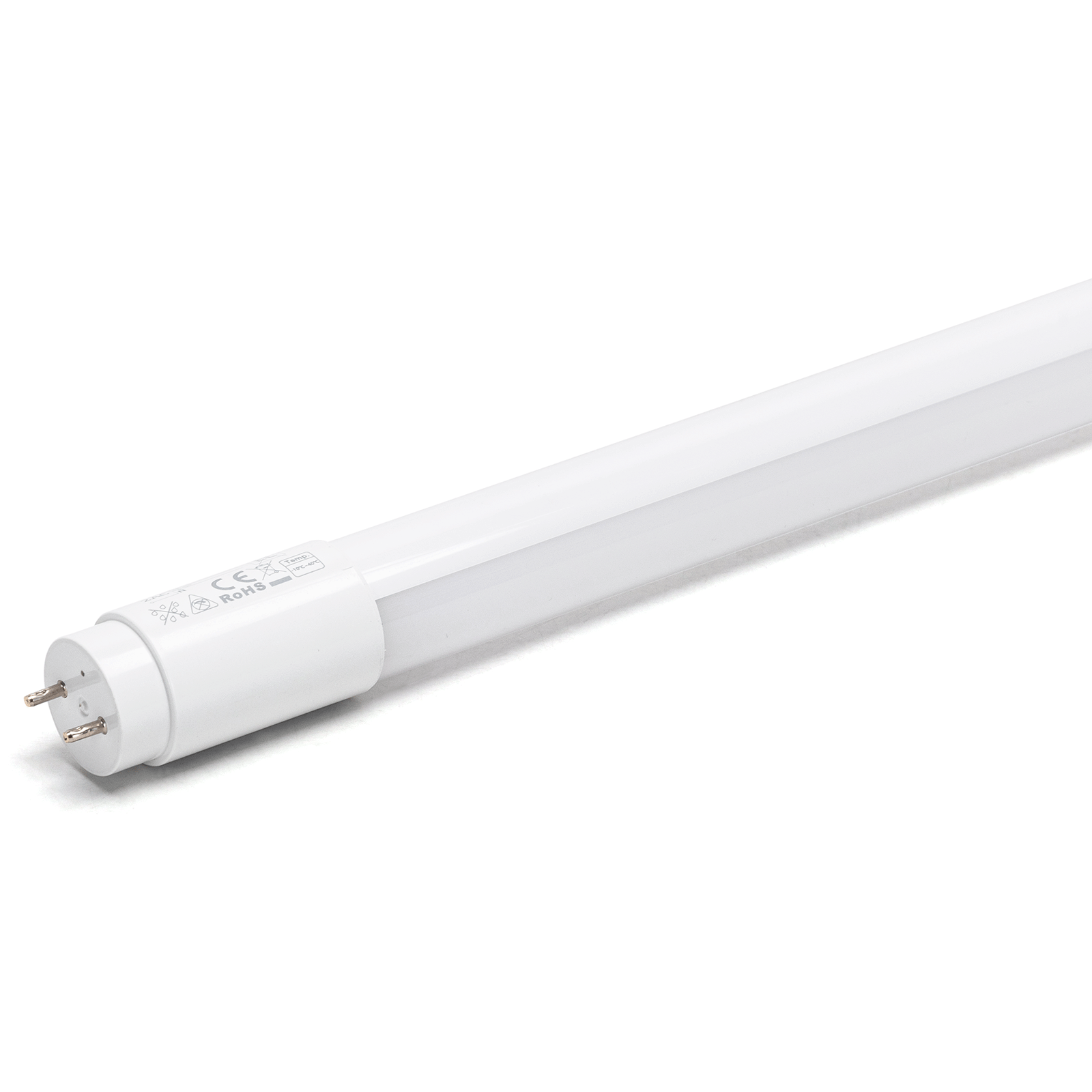 T8 LED Röhre G13 120cm 12W kaltweiß 6500K 1920lm 160lm/W Kunststoff L1198xØ28mm