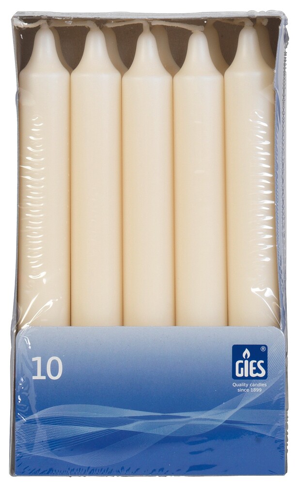 Gies 205-143000-14 Tafelkerze 10er 180x21,5 champagner.
